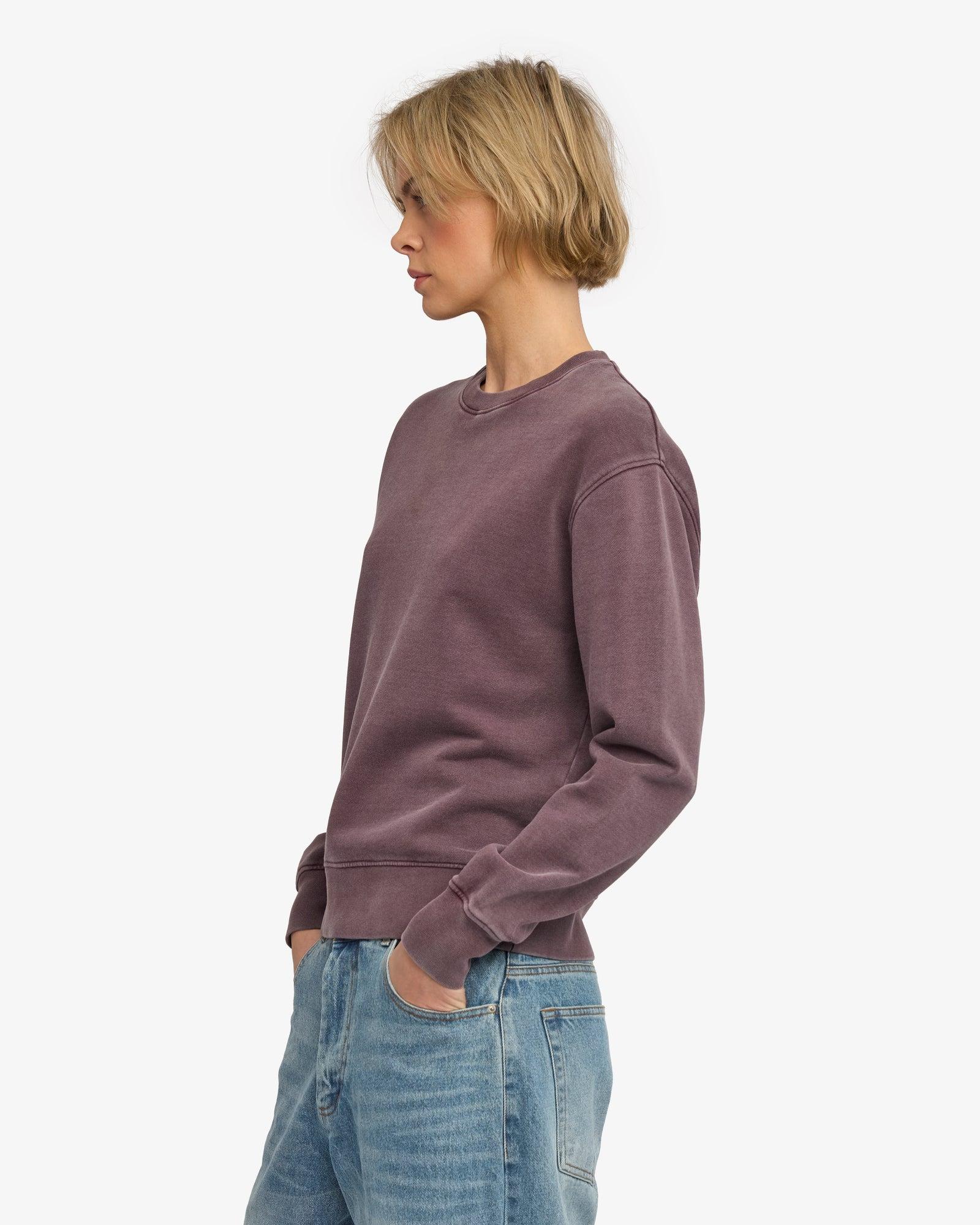 Colorful Standard Women Organic Classic Crew Sweatshirt Faded Grape Damen